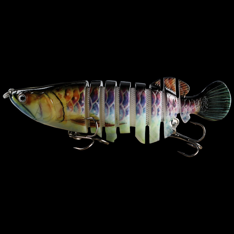 Multi-Section Fish 18G Arowana Eight-Section Bait Hard Bait Bionic Multi-Section Bait Lure Cross-Border Foreign Trade Fishing Gear Wholesale in Stock