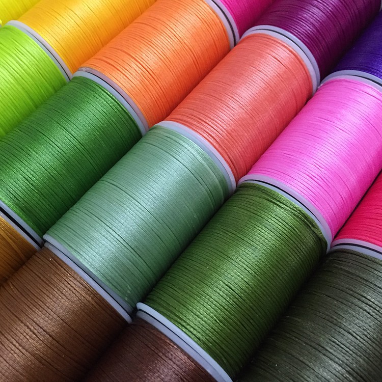 macrame南美蜡线0.8mm 手工编织蜡线diy手工材料手缝扁蜡线60色