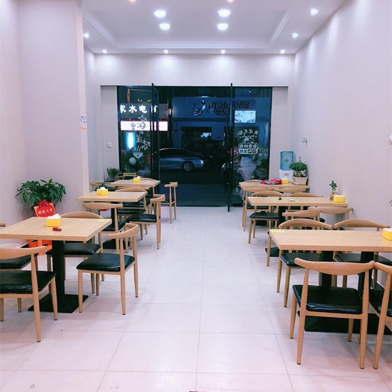 商用西餐厅汉堡奶茶店简约小吃麻辣烫面馆饭店餐饮快餐店桌椅组合