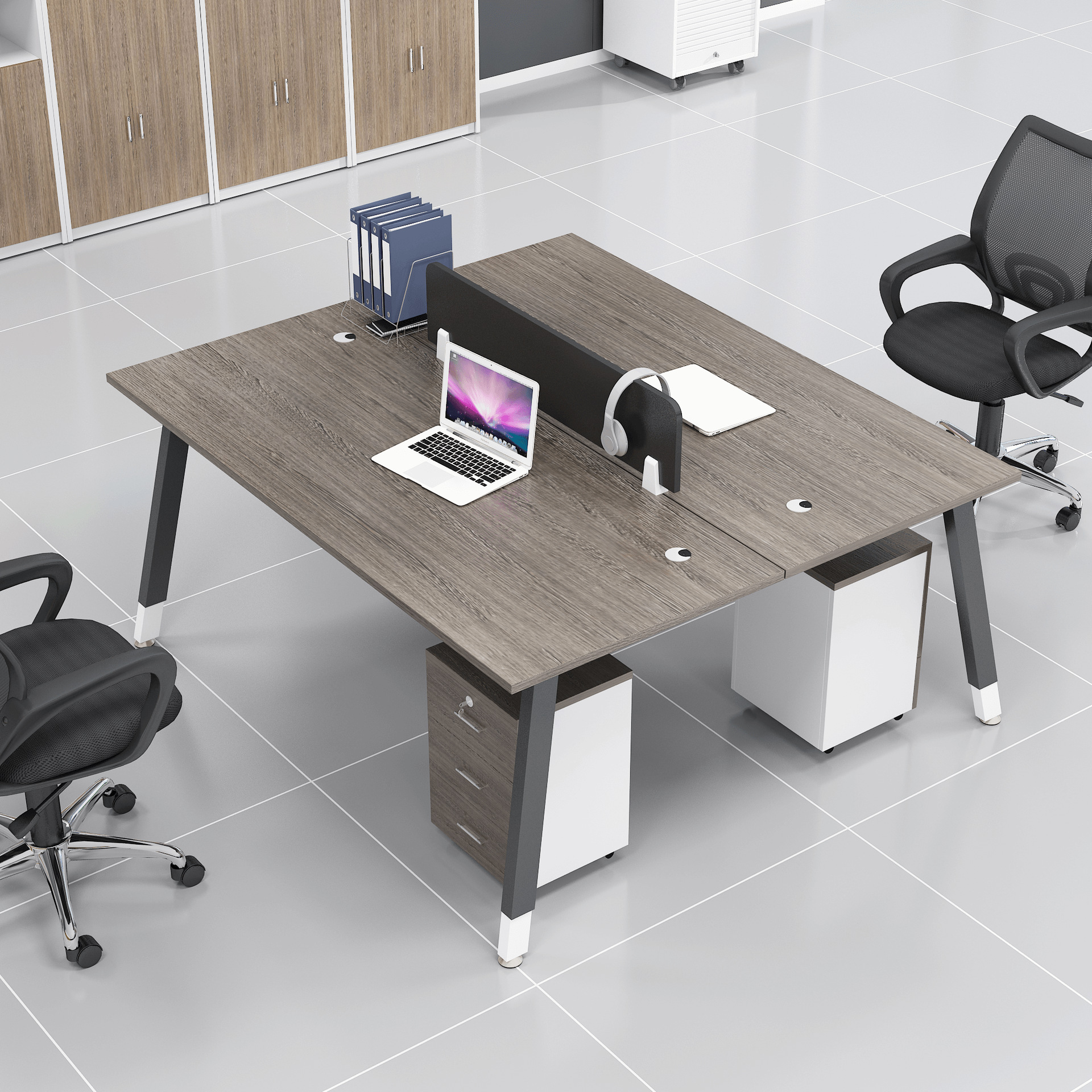 办公桌椅组合办公室工位电脑桌四六人位组合办公桌屏风卡座职员桌