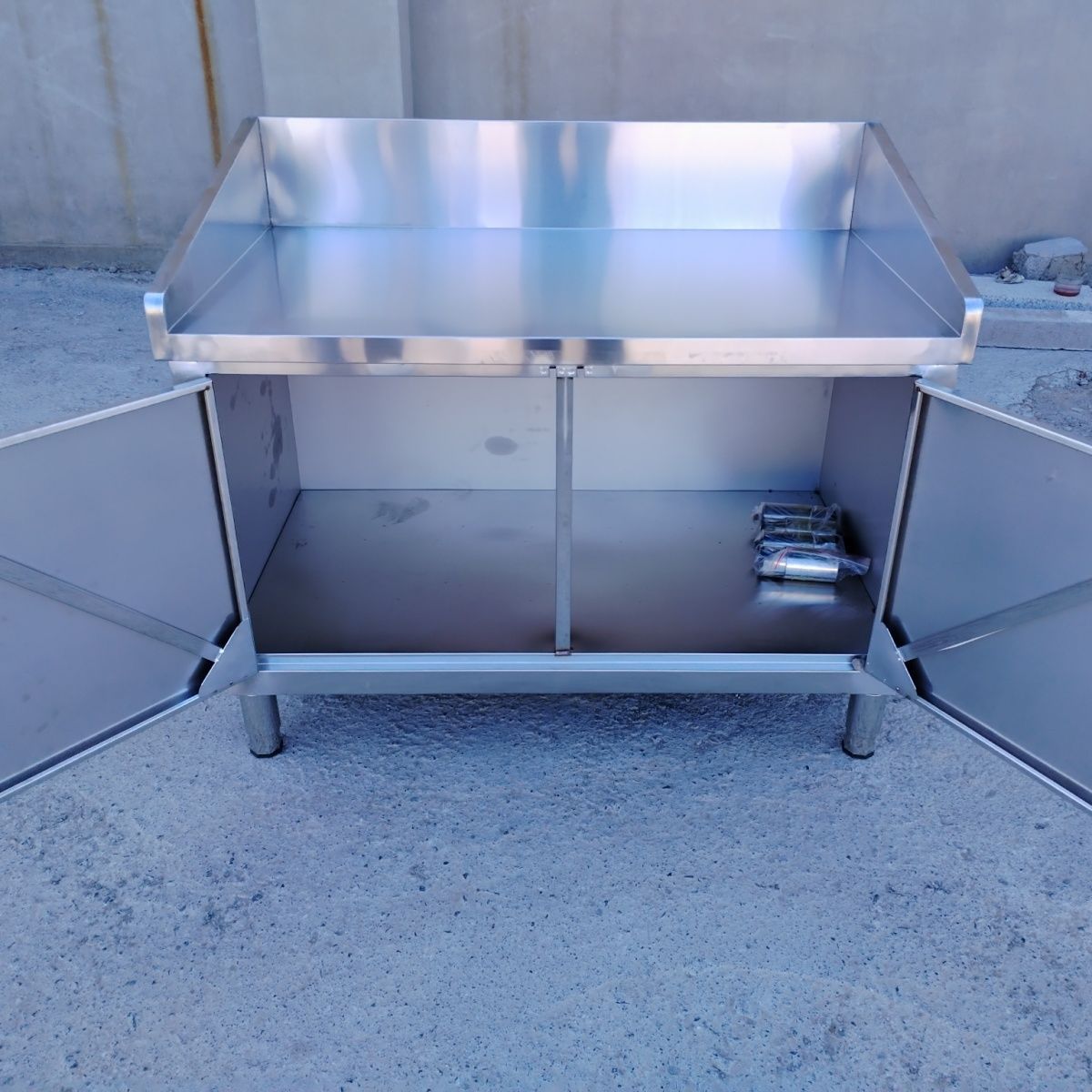 兰州拉面案板面板操作台不锈钢工作台拉面台商用厨房一体