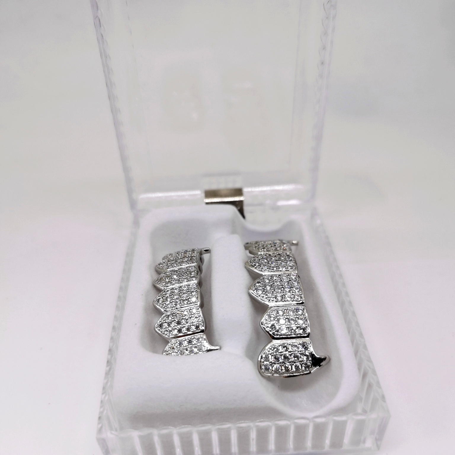 跨境新品嘻哈牙套镀金微镶锆石金银牙齿hiphop 炫酷饰品 厂家直销