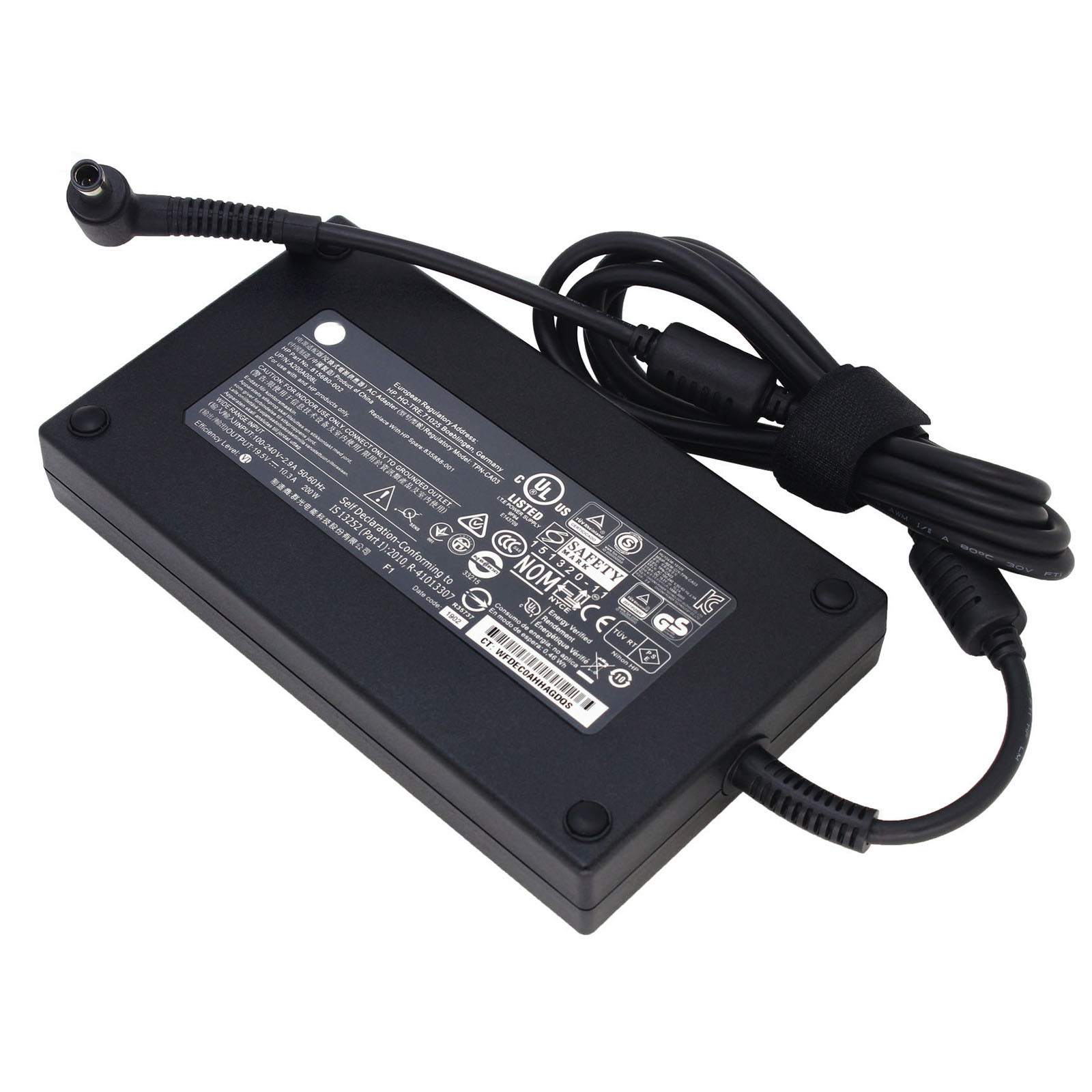 适用惠普hp195v103a电源适配器200w一体机电源大口带针电源