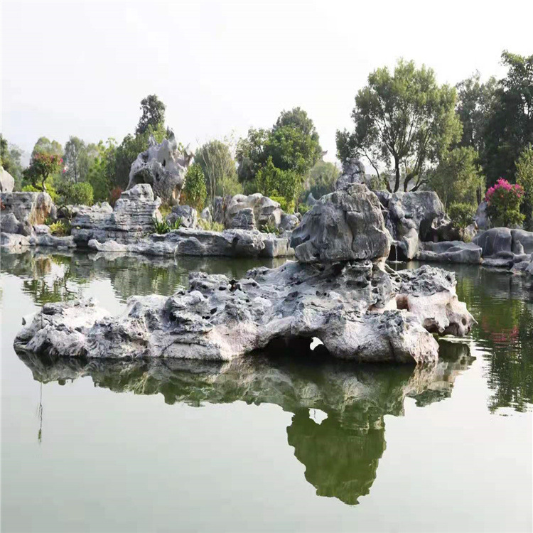 哪里太湖石便宜安徽灵璧石产地批发假山驳岸设计施工