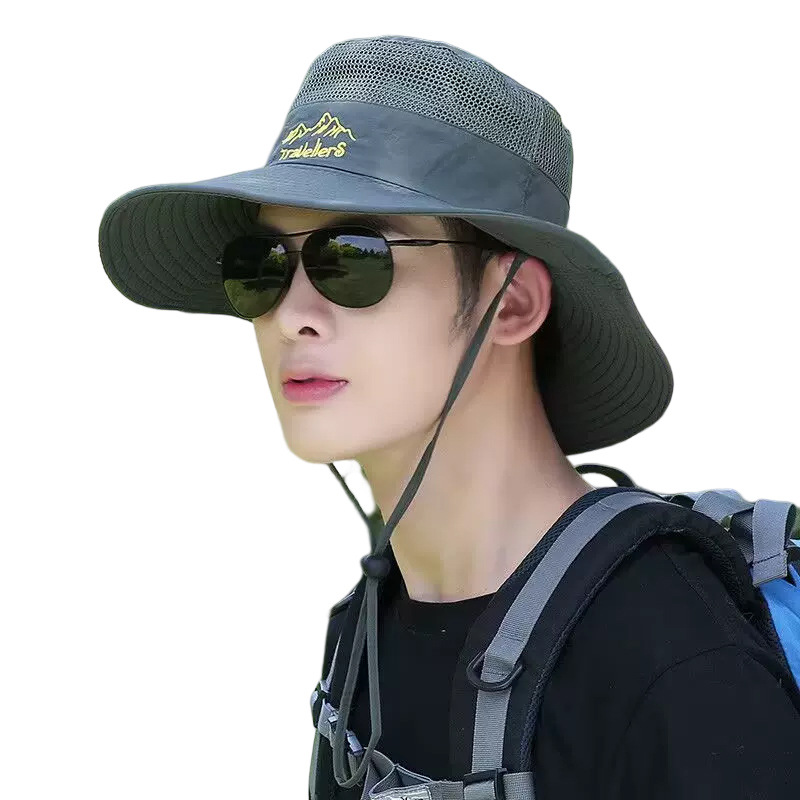 Hat Men's Summer Sun Hat Mountaineering Fishing Sun Hat Outdoor Breathable Sun Hat Men's Cycling Cap Bucket Hat