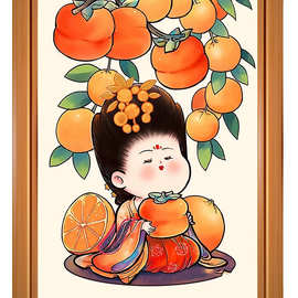 手工刺绣卡通人物