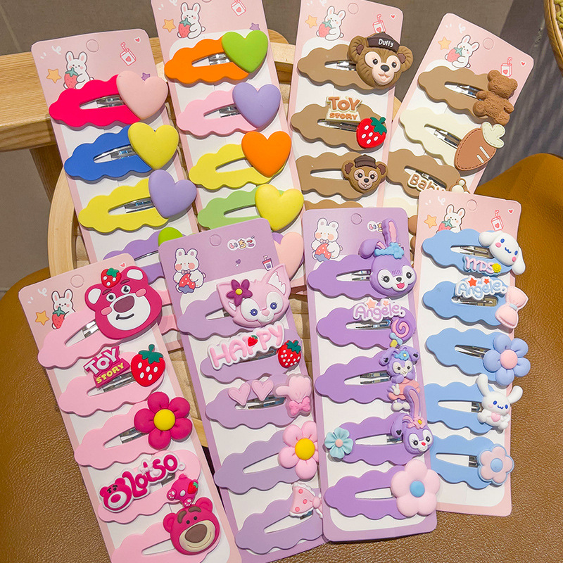 Children's Barrettes Bb Clip Broken Hair Girls' Back Head Hair Accessories Baby Clip 2023 New Girl's Hairpin Headdress