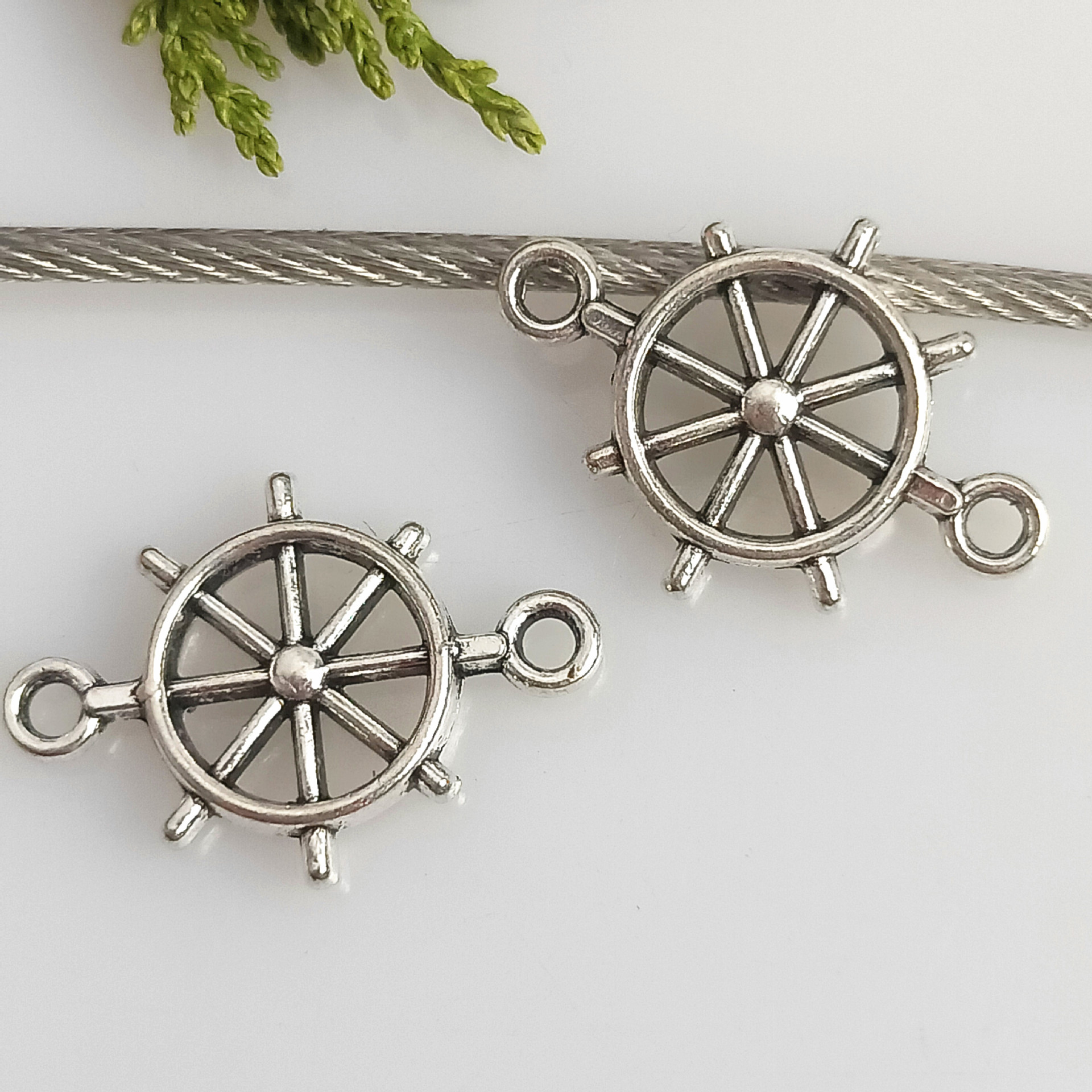diy合金配件 复古船锚船舵挂件 手链项链配件材料 100g/包