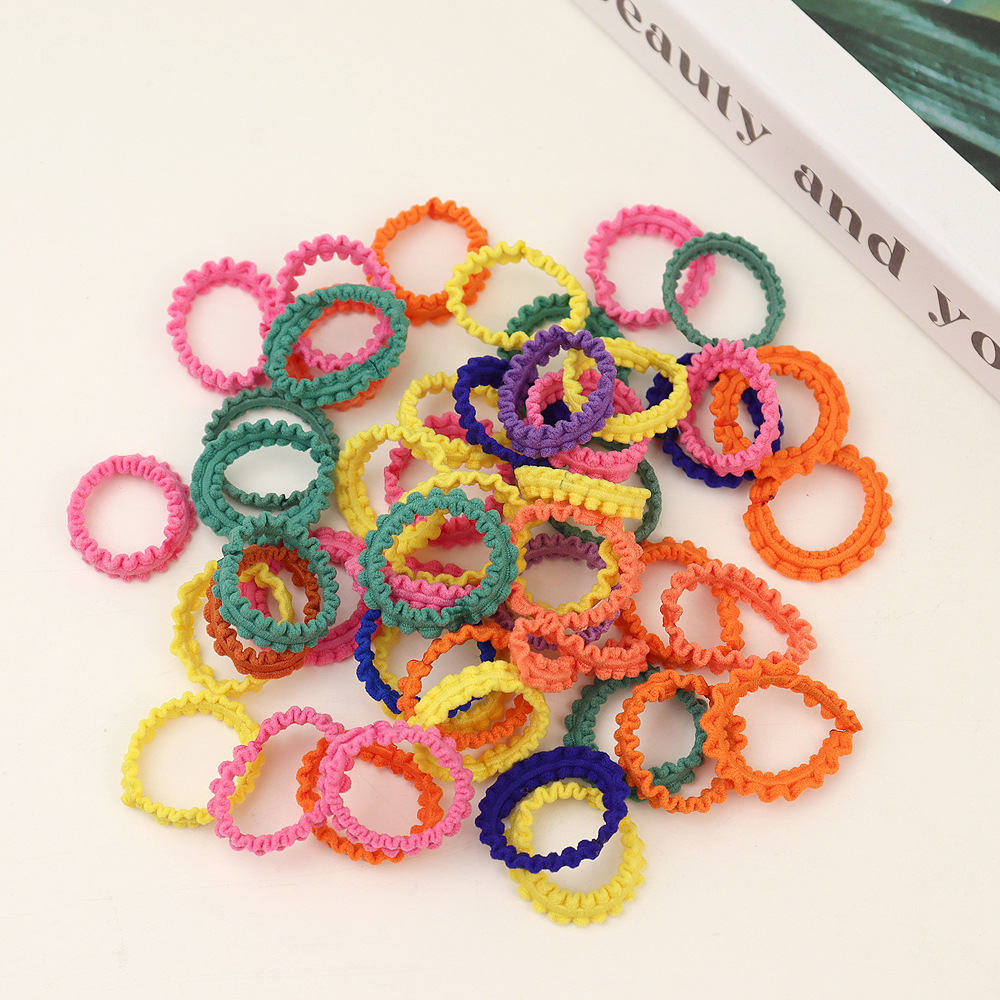 Colorful High Elastic Hair Friendly String Girls' Hair Tie Small Hair Ring High Elastic Baby Hair Tie Small Pull Hair Rope