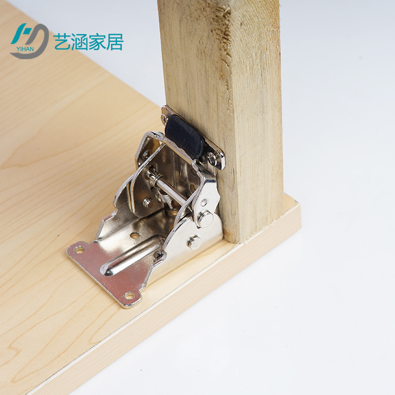 1a38桌板茶几餐桌90度180自锁折叠合页铰链办公桌茶几沙发脚床腿