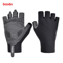 Boodun/博顿新品自行车手套户外公路车半指手套多色防滑骑行手套