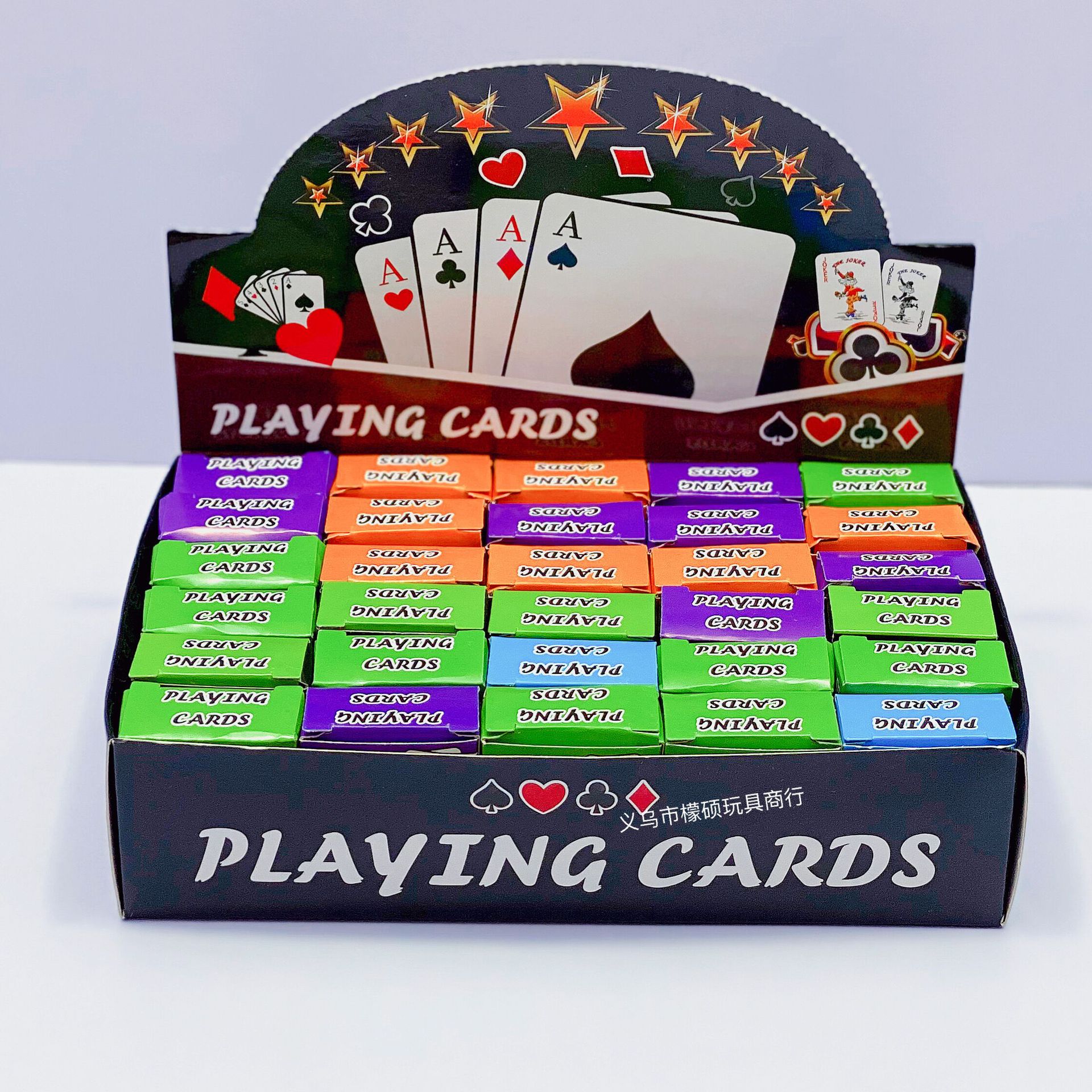 盒装30入迷你扑克牌 旅行便携小扑克牌 创意纸牌家用娱乐牌