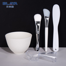 硅胶面膜碗套装批发 调膜碗 面膜棒 DIY美容工具组合面膜碗3件套