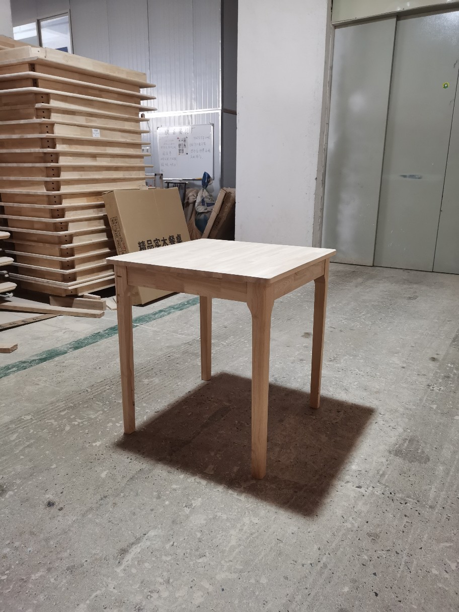 全实木方桌橡胶木家具简约