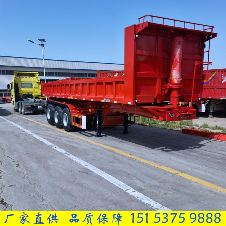 5米立翻自卸半挂车 三桥后翻自卸半挂-阿里巴巴