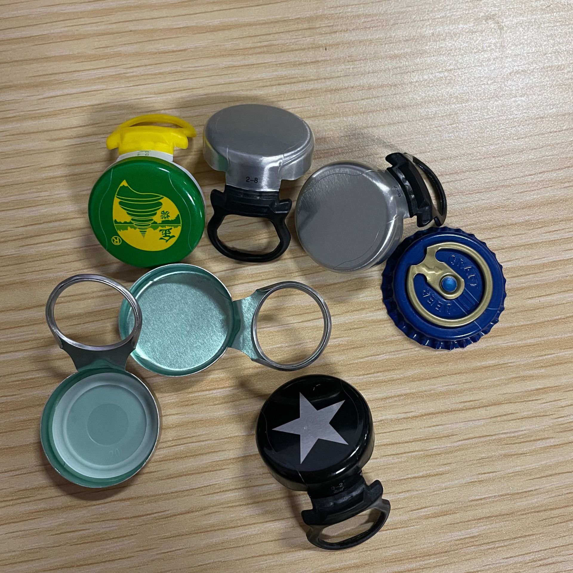 专业制作拉环瓶盖玻璃瓶盖可印logo批发啤酒瓶盖优质金属盖子