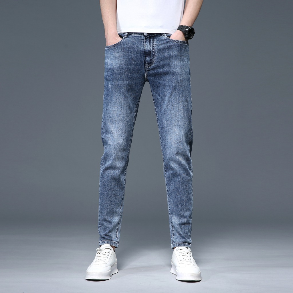 春季新品 男装韩版小脚裤 弹力牛仔裤男士裤子 男式牛仔裤606