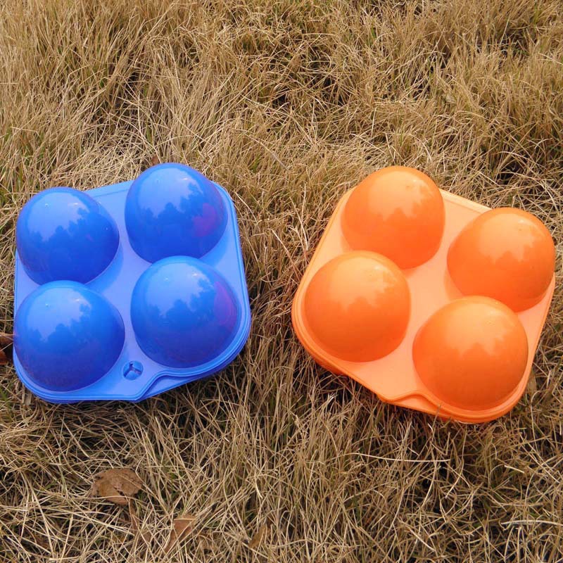 户外防震鸡蛋盒防摔防碎蛋托 室内便携式手提鸡蛋保护盒4格装