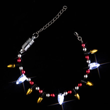 酷莱思特2023新款手链彩色珠串手镯圣诞小礼品跨境热销发光手链