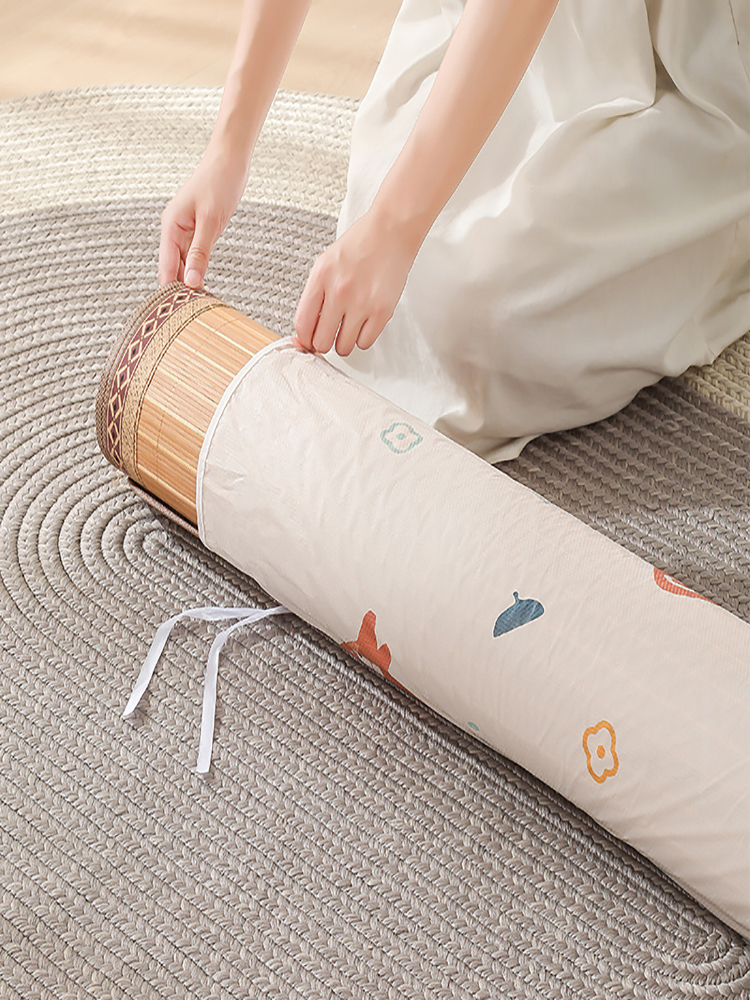 w1tr凉席收纳袋直筒竹席套柜子家用装席子草席防尘防潮储存袋子