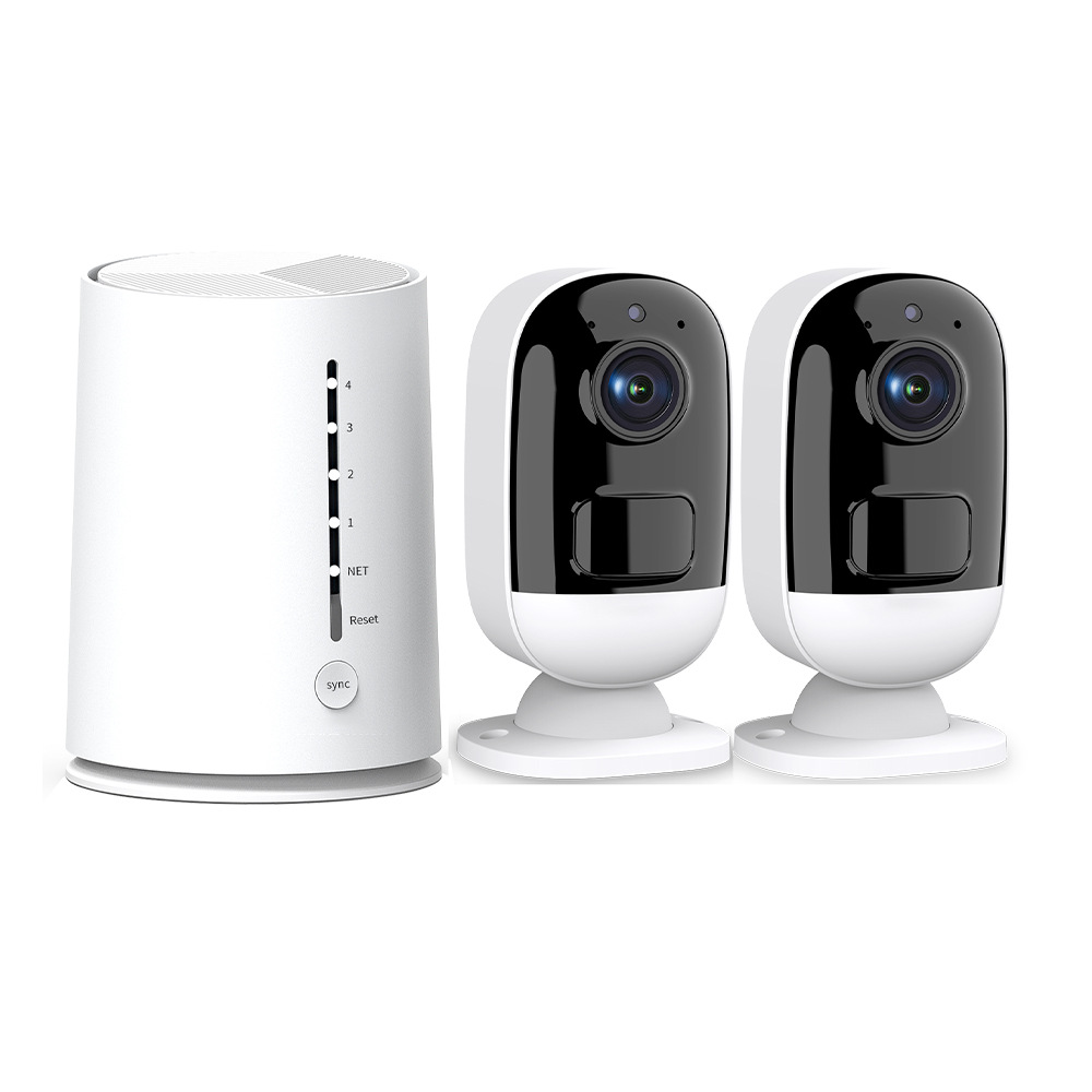 3mp无线网络摄像头套装家用夜视监控器wifi手机远程监控摄像机