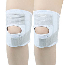 厂家批发运动护膝户外登山篮球透气弹簧支撑加压绑带护膝护具