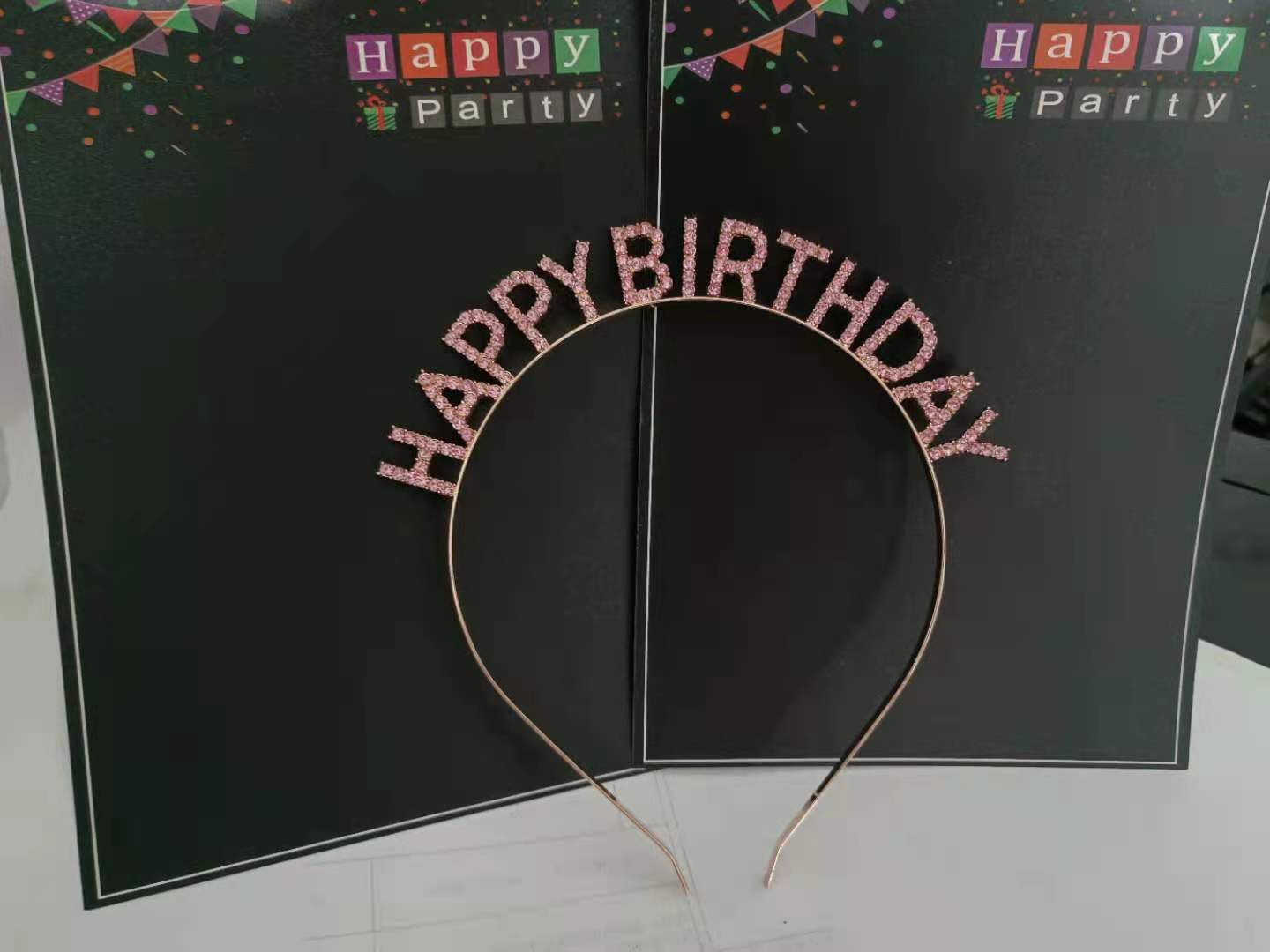 European and American Birthday Party Headdress Hair Hoop Female Letter Happy Birthday Happy Birthday Headband Women's