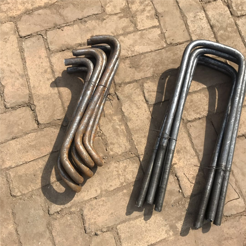 生产供应 u型丝 工字钢预埋件 u型螺栓 吊环 钢丝绳挂钩