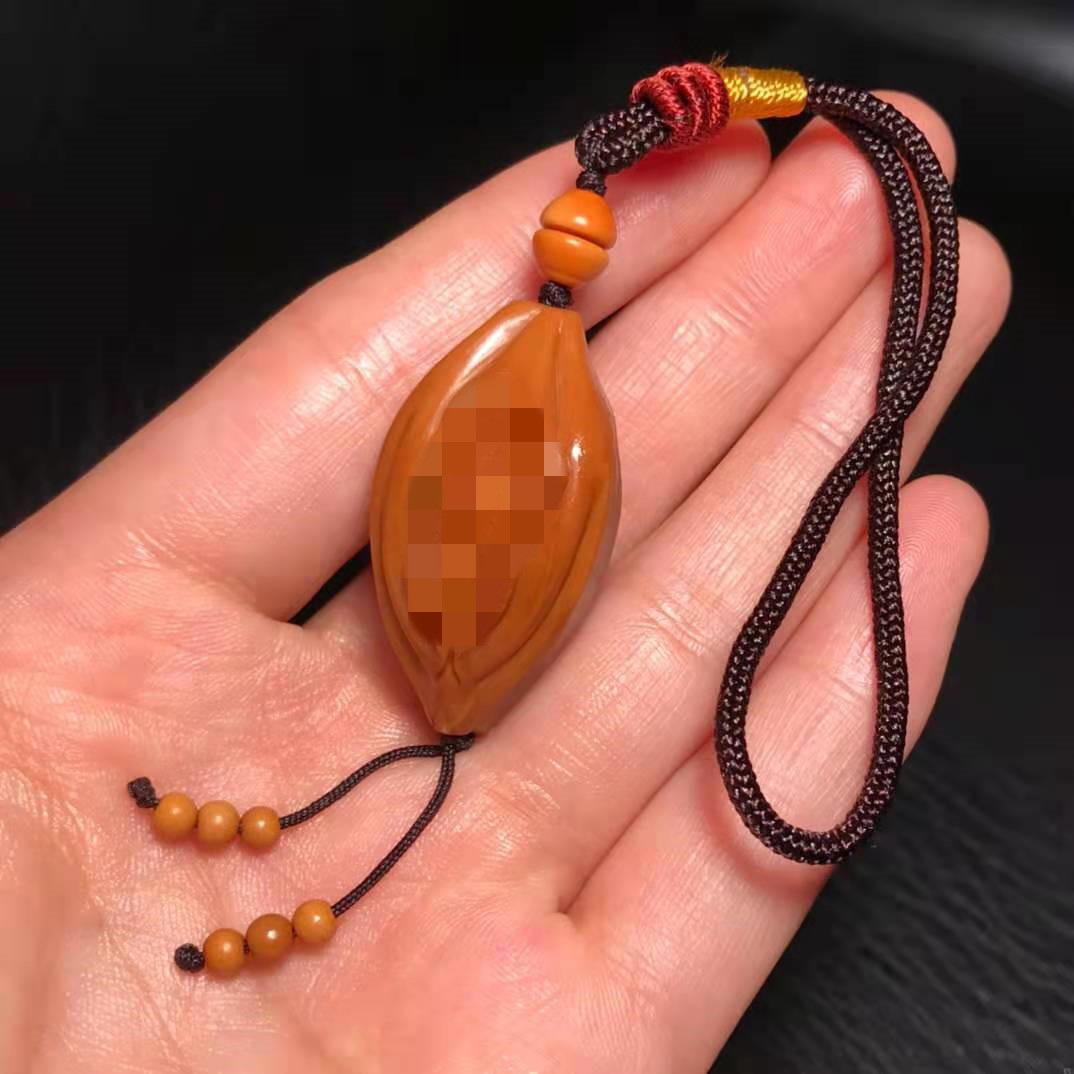 单籽橄榄核雕女阴橄榄核手串生命之源 生命之门文玩升职加薪利器