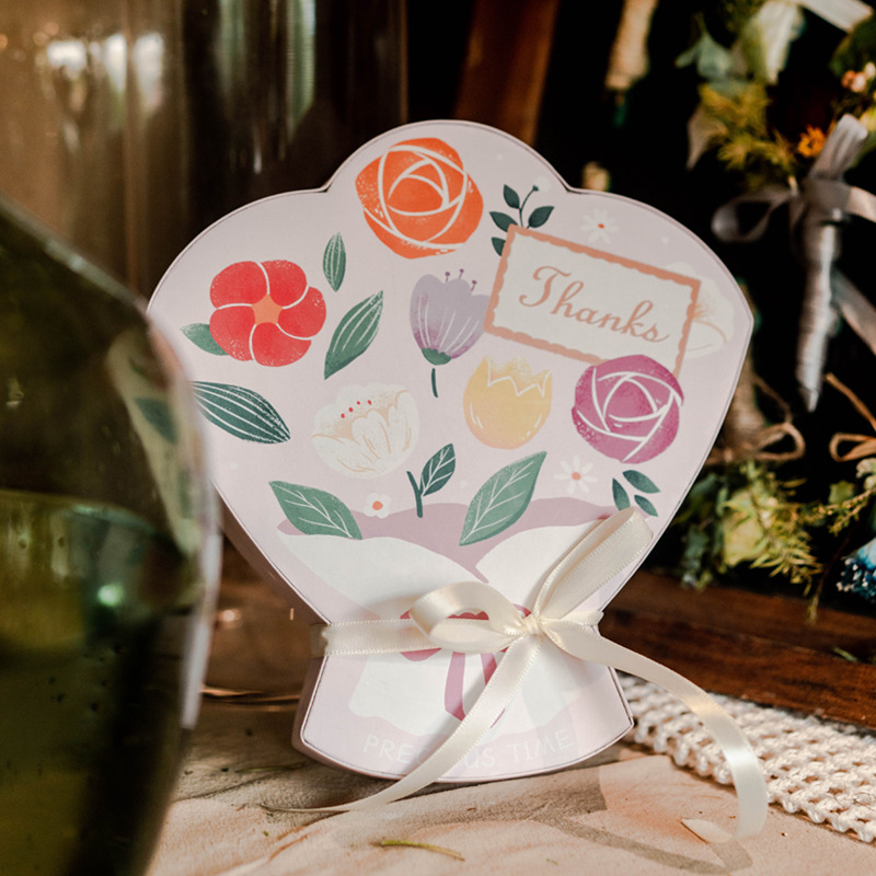 教师节花朵花束盒马卡龙硬盒蛋黄酥饼干情人节礼物女老师包装盒子