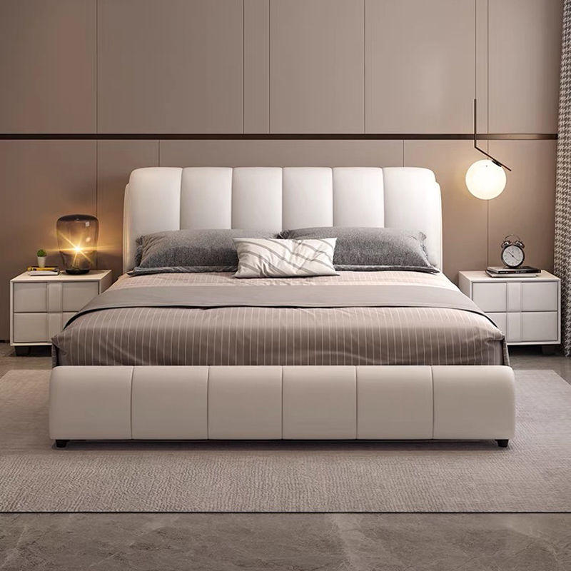 北欧布艺床现代简约小户型双人床科技布轻奢主卧床榻榻米-阿里巴巴