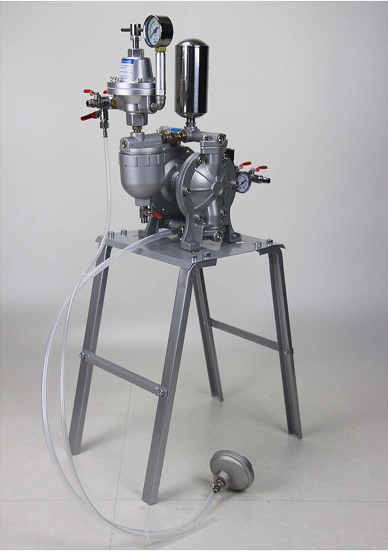 a-15气动隔膜泵 3分口径铝合金油漆泵浦 家具塑胶厂喷涂隔膜泵