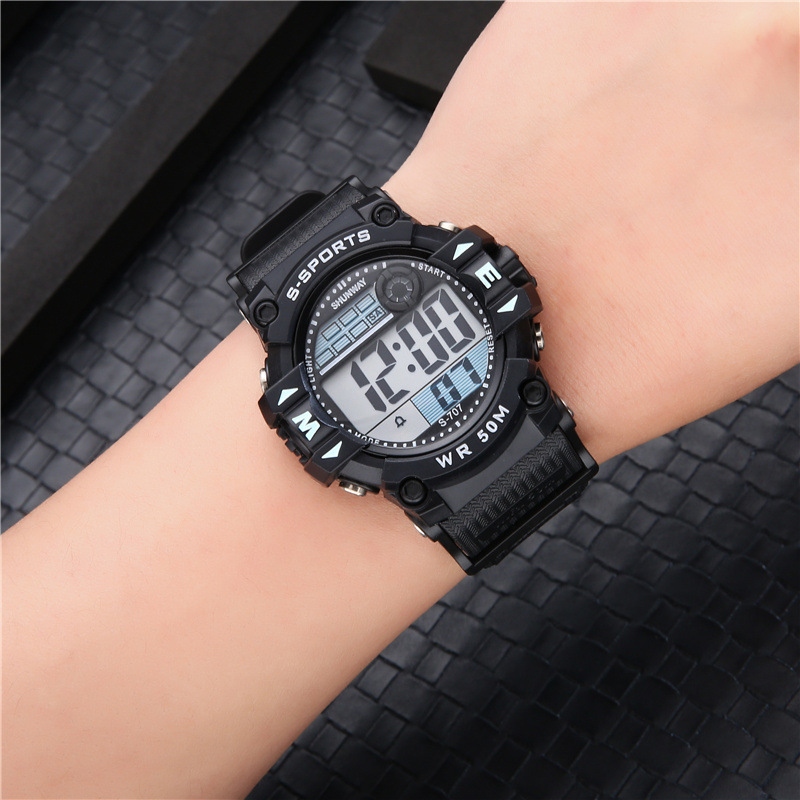 [Factory] Children and Teenagers Electronic Sports Watch Alarm Clock Multi-Function Watch Universal for Boys and Girls Watch