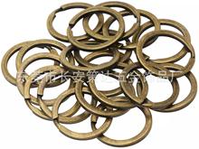 亚马逊青古铜钥匙圈 各种规格复古色钥匙环 军绿色扁圈 挂环 平圈