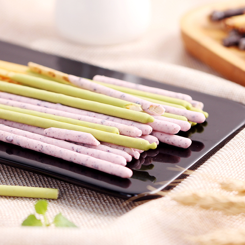 泰国进口格力高pocky百奇抹茶奶油草莓巧克力味涂层饼干棒小零食