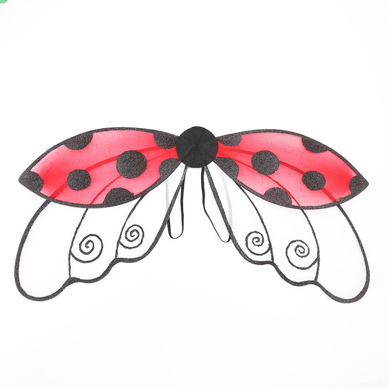 Zilin Cross-Border Holiday Party Makeup Clothing Props Children Adult Cos Clothing Dress up New Ladybug Wings