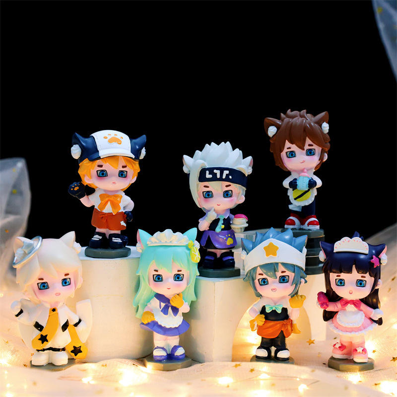 树脂潮玩凹凸世界盲盒手办公仔桌面摆件装饰品情人节送男友小惊喜