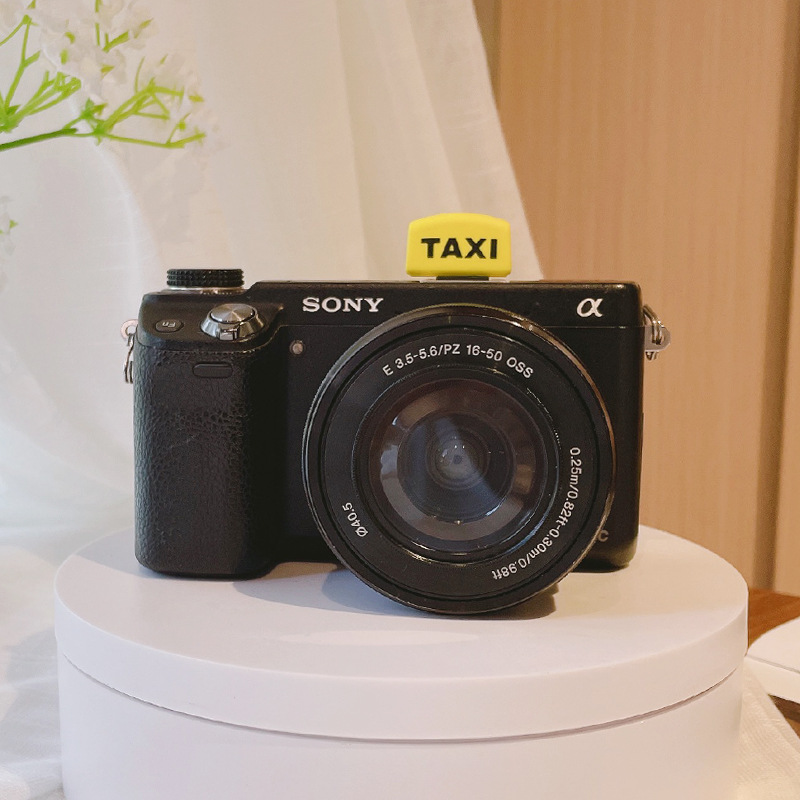 士黄色taxi相机闪光灯保护盖热靴适用佳能索尼康微单反通用