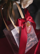 伴手礼手提袋喜糖袋子结婚礼品袋手提透明礼袋仪式感网红创意