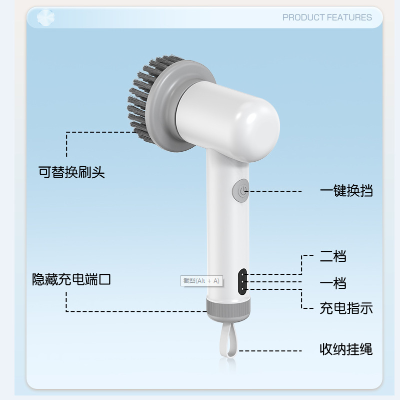 Electric cleaning brush