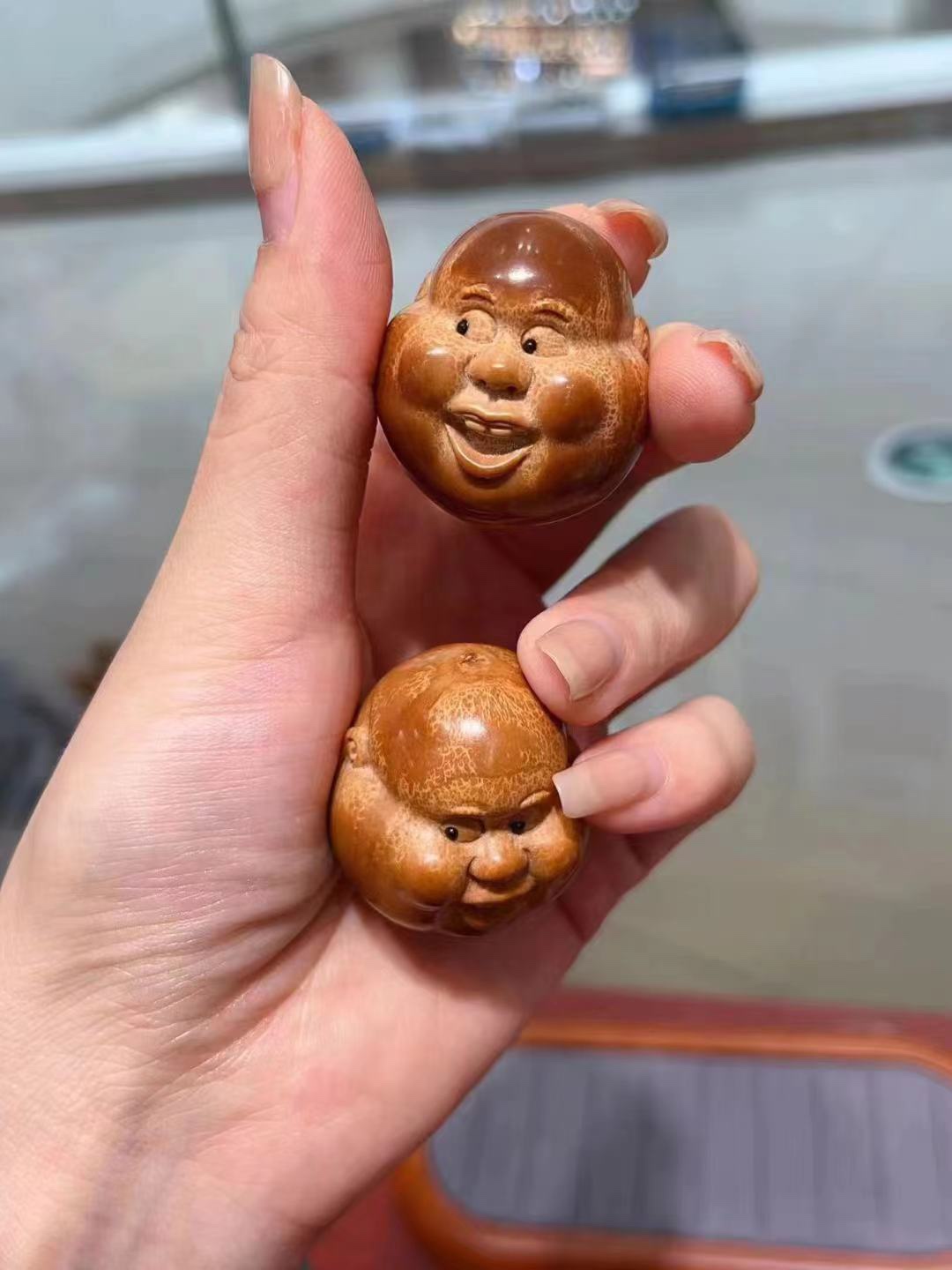 巴西大橄榄核呆呆diy文玩配饰手串配件手工饰品配件手链78一对