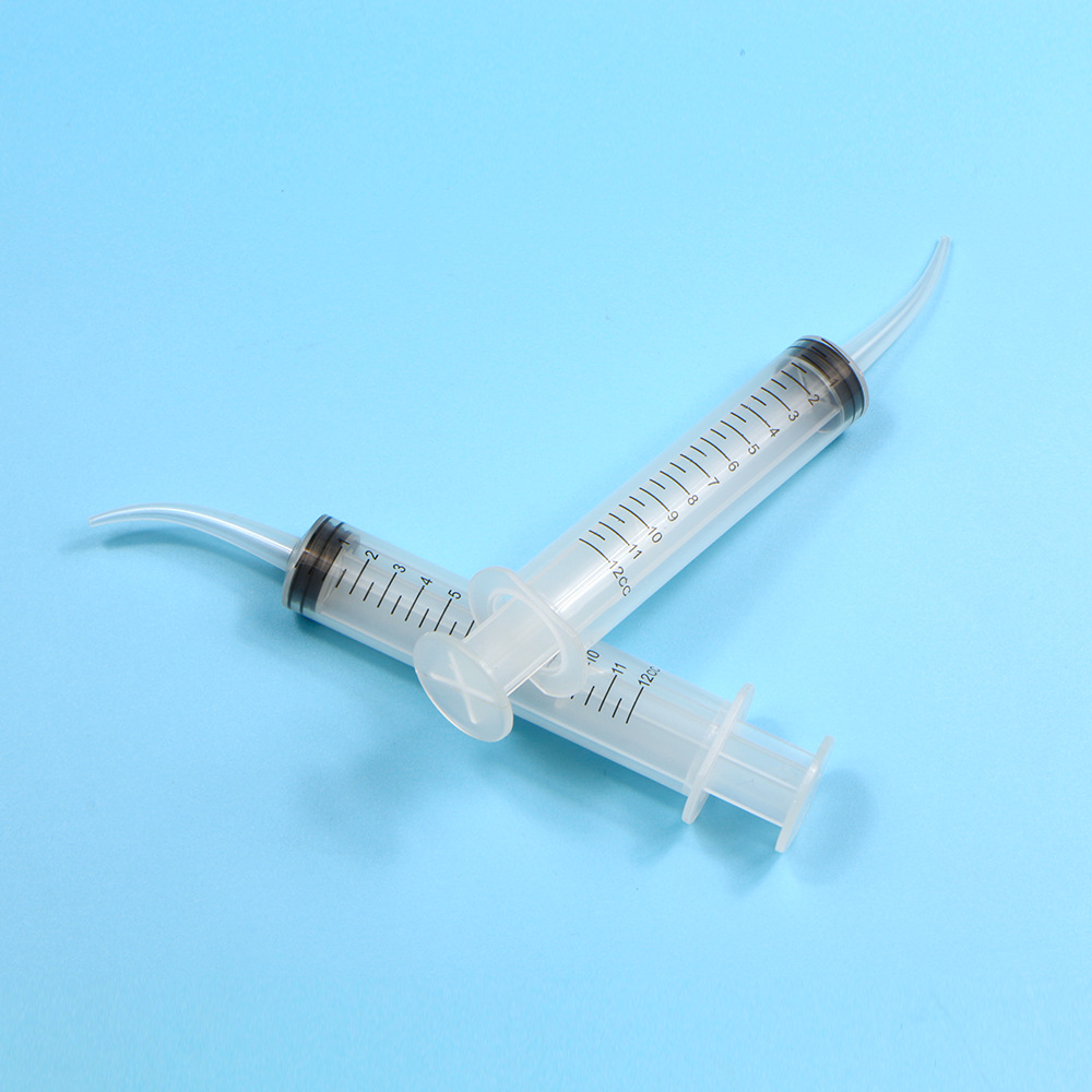 一次性牙科耗材 口腔冲洗器弯角注射器 弯头注射器印模材输送器