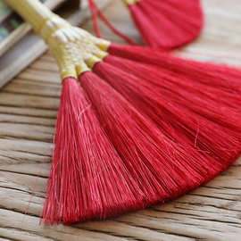 oq5m批发手编红色小扫把宝宝随身携带扫帚红挂件