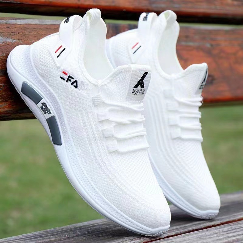 One Piece Dropshipping Spring and Autumn New Lace-up Comfortable Light Running Shoes Men's Sneaker Soft Bottom Wholesale Male Student Shoes