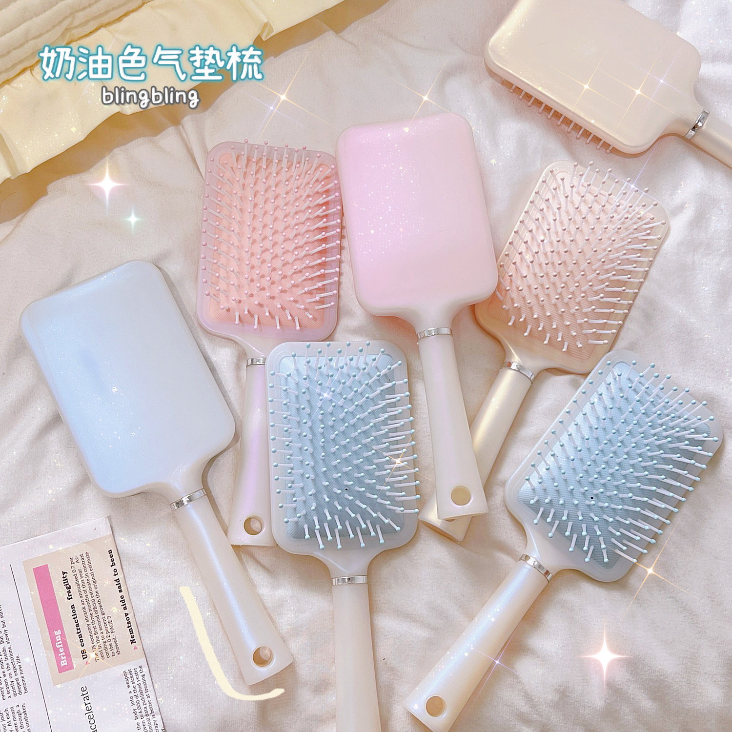 Comb Lady Temperament Curly Long Hair Air Cushion Comb Airbag Comb Massage Comb Household Portable Student Anti-Static Comb