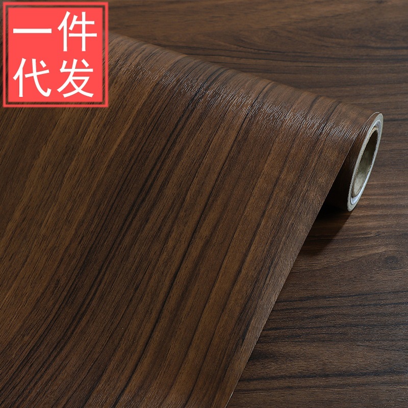 加厚复古木纹贴纸家具翻新门贴纸古典风桌面防水可擦洗pp材质贴膜