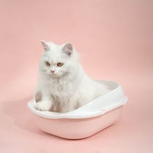 猫砂盆开放式宠物猫简易厕所防外溅猫沙盆猫屎盆猫咪用品厂家批发