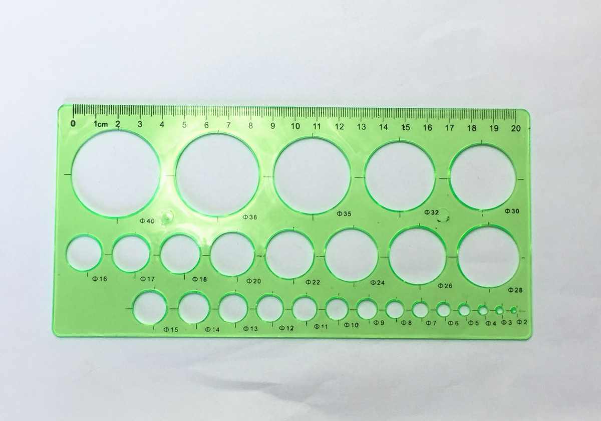 圆模板绘图尺