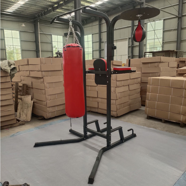 拳击搏击沙袋架悬挂式速度球架家用立式室内散打沙包吊架支架挂架