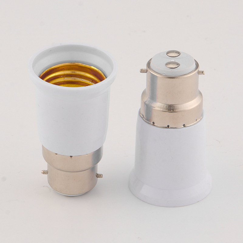 灯头e27灯头b22转配件螺口转免转换头b22焊换头螺口卡口转换e27